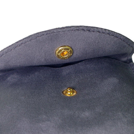 10pcs Velvet Jewelry Pouch Button Closure Thick Soft Ring Necklace Storage Bag