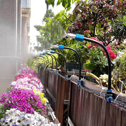 5M 10M 20M Garden Watering System Adjustable Spray Irrigation Hose Sprinkler