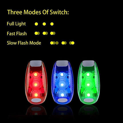 Safety Warning Lamp LED Tail Light Bicycle Cycling Back Rear Bike Helmet Running - Aimall
