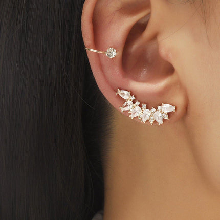 Simple Ear Clips No Piercing Stud Earrings Set Non Pierced Fashion Jewellery