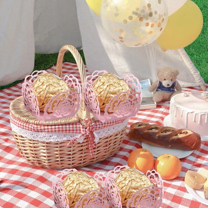 Wedding Party Celebration Candy Chocolate Box Wedding Hollow Rose Lace Decor