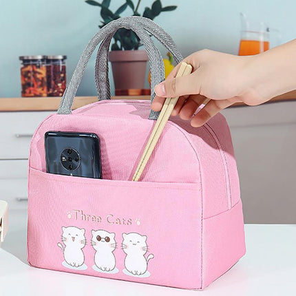 Cartoon Bento Bag Little Yellow Duck Lunch Bag Storage Insulation Bag - Aimall