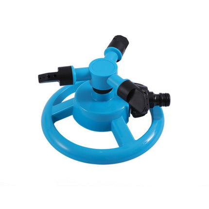 Small Disc Sprinkler 360 Degree Rotating Garden Sprayer Three Prong Spray Water
