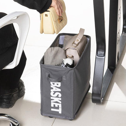 Rolling Storage Basket with Wheels for Under Desk or Shelf Organisation