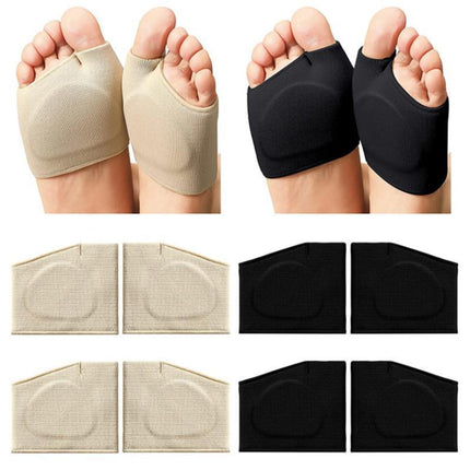 2x Gel Metatarsal Pads Sleeve Ball Of Foot Cushions Metatarsalgia Sore Forefoot - Aimall