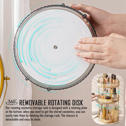 Rotating Cosmetic Organiser Home Storage Shelf Box for Makeup and Beauty Product