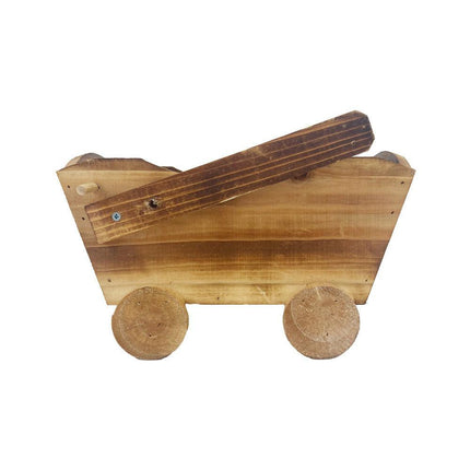 Cartoon Flower Pot Wooden Pot for Plants Cute Car Shape Decorative Planter Pot