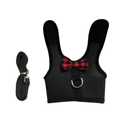 Rabbit Vest Harness Leash Lead Small Animal Pet Mesh Hamster Bunny Traction Rope L - Aimall