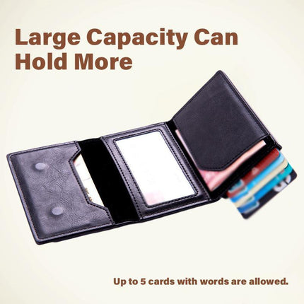 For Airtag Wallet PU Leather Credit Card Money Holder AirTag Case Air Tag Cover - Aimall