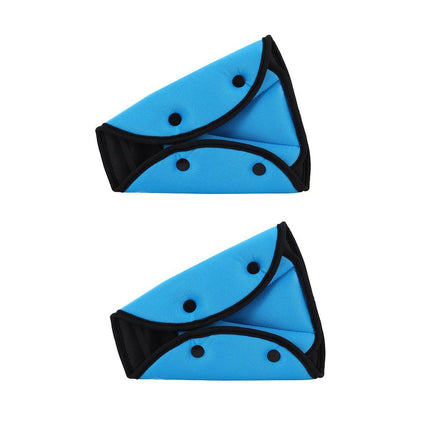 Foldable Car Seat Belt Triangle Retainer Buckle for Child Safety Shoulder Strap