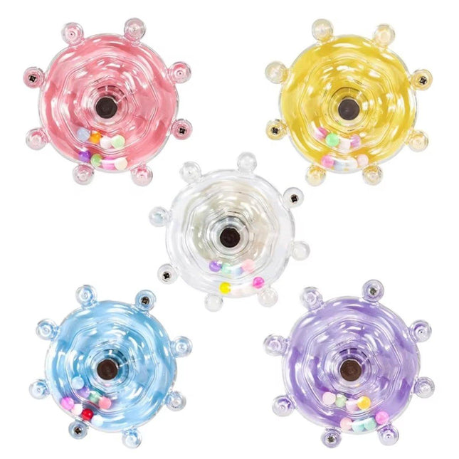 Interactive Parrot Spinning Wheel Stress Relief Toy for Small Birds Durable