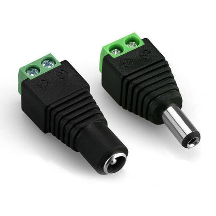 12V Dc Power Cctv Camera Male Female Connector Adapter Plug Jack Socket Cable Au - Aimall