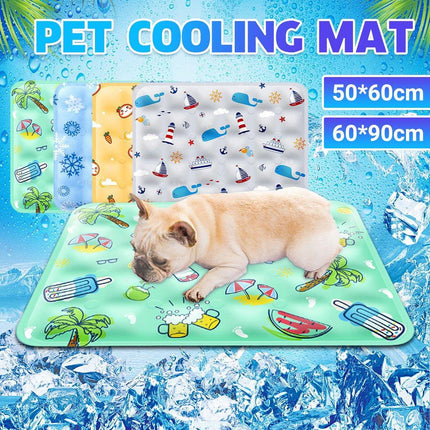 Cooling Ice Mat for Pets Summer Dog and Cat Cooling Pad Comfortable Pet Bed