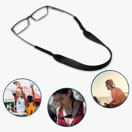 Sunglasses Strap Sports Band Glasses Neck Cord Neoprene Eyewear Black NEW - Aimall