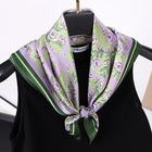 Ladies Silk Scarf Square Women Shawls Wraps Small Hair Neck Hijabs 70*70CM - Aimall