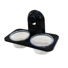 Dual Reptile Food and Water Bowl with Suction Cup Detachable Feeder for Lizards