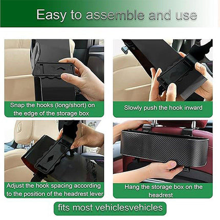 Backrest Hanging Storage Box Multifunctional Car Organizer for Accessories