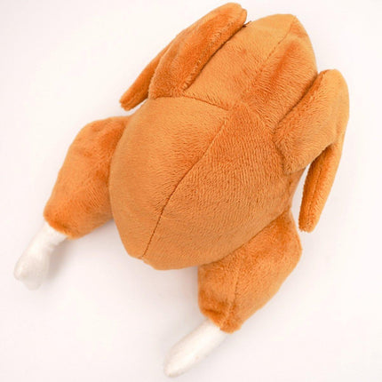 Plush Roast Chicken Dog Toy Squeaky Sound Stuffed Interactive Pet Plaything