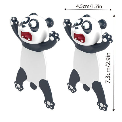2pcs Cute 3D Panda Bookmarks Creative Animal Bookmarks for Reading Lovers