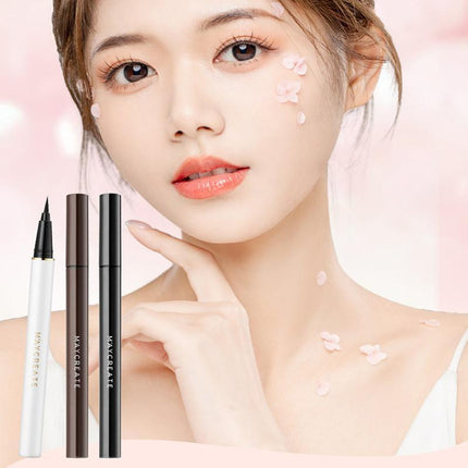 Slim Eyeliner Pencil Black Waterproof Smudge Proof Twist Eye Makeup Liner Woman - Aimall