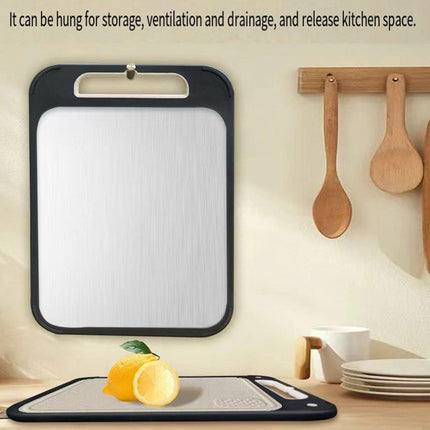 304 Stainless Steel Cutting Board Double-Sided Chopping Boards Kitchen Camping