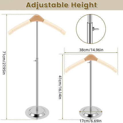 Adjustable Garment Display Rack Clothing Hanger Stand for Retail Shop Display