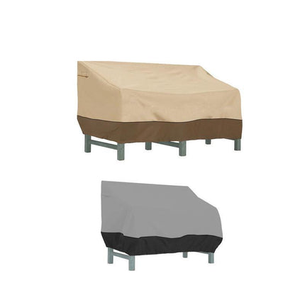 Outdoor Waterproof Patio Chair Lounge Deep Seat Cover Furniture Cover Beige Coffee - Aimall