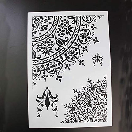 A4 DIY Craft Mandala Stencils Template For Walls Painting Scrapbooking Stamping - Aimall