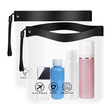 10pcs Frosted Zipper Pouch Document Mask Storage Bag Underwear Towel Organizer