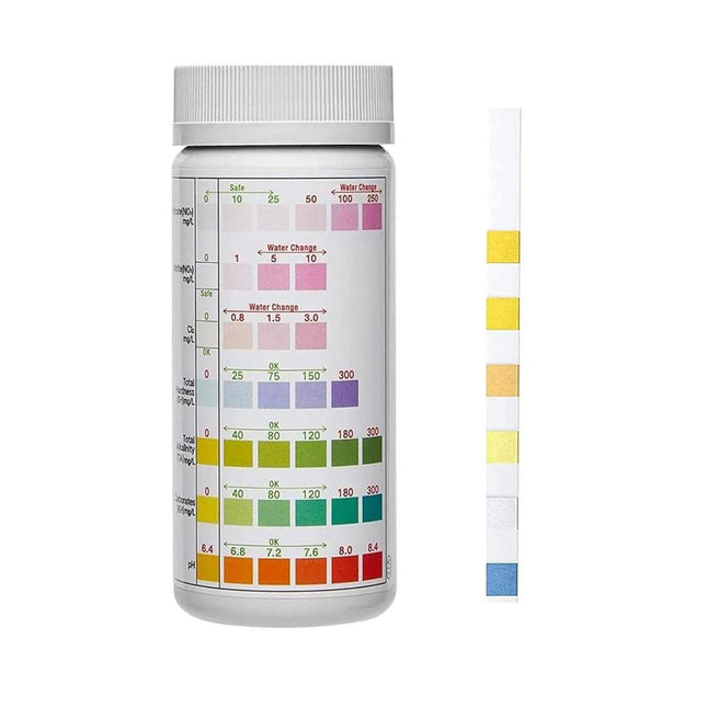 100pcs 7in1 Aquarium Test Strips Fish Tank Water Quality Testing Kit Hot Selling