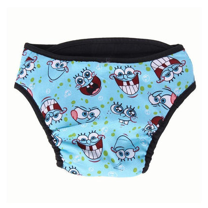 Washable Female Pet Dog Cat Nappy Diaper Physiological Pants Panties Underwear Blue - Aimall
