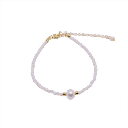 2mm Very Fine Pearl Bracelet Adjustable Strand Elegant Jewelry for Women Fashion