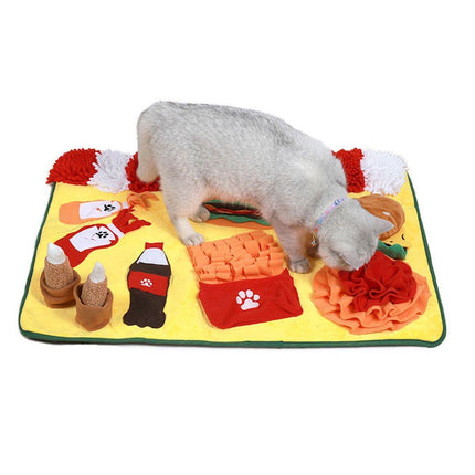 Dog Sniffing Pad Pet Training Mat Interactive Snuffle Toy for Dogs Stress Relief