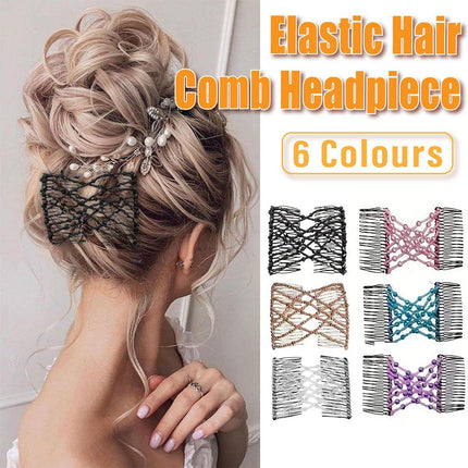 6PCS Creative Magic Hair Comb Bun Maker Styling Tool for Easy Hairdo and Updos