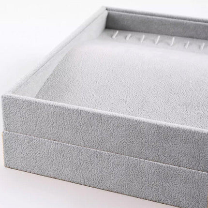 2pcs Necklace Jewellery Tray Simple Jewelry Storage Organizer Display Tray Set