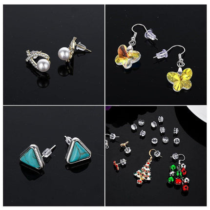 600pcs Ear Plug Set Earring Stud Backs Replacement Secure Fit Accessory
