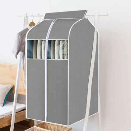 Hanging Garment Covers with Clear Window 120cm for Clothes Rack Closet Hanging