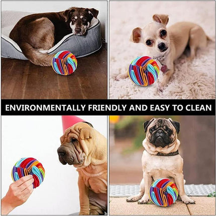 Snuffle ball Dog Puzzle Toys Increase IQ Slow Dispensing Feeder Pet Cat Trainiod L - Aimall