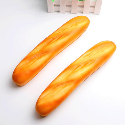 2pcs Long Bread Food Display Model Realistic Fake Bread for Bakery Decoration