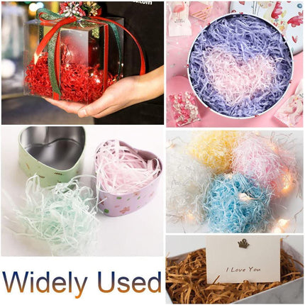500g Colorful Raffia Paper Shreds Gift Box Filler Decorative Packaging