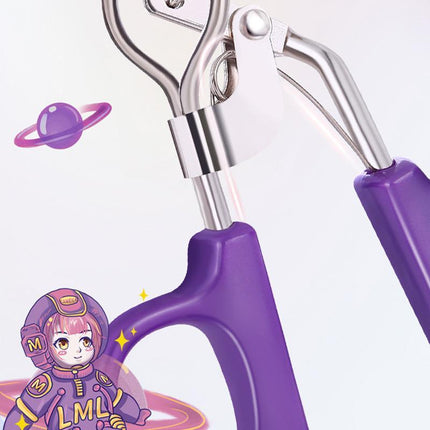 Mini Eyelash Curler with Silicone Refill Pads Make Up Tool for Women Girl Beauty - Aimall