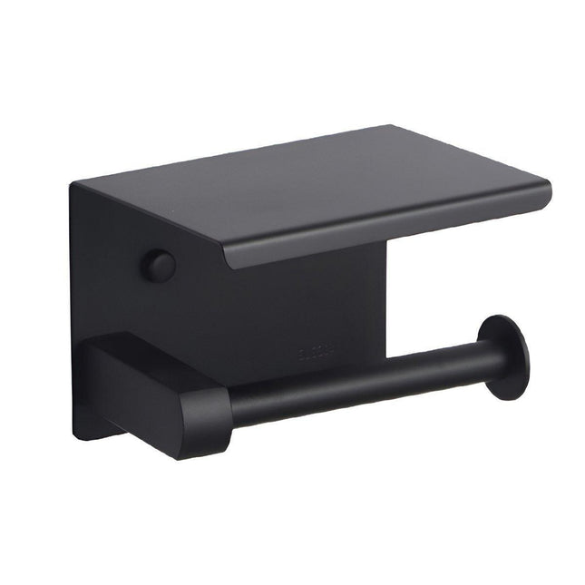 Black Stainless Steel Toilet Paper Holder Bathroom Storage Hooks Washroom