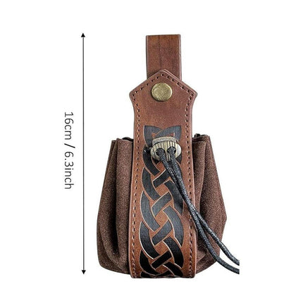 Medieval Satchel Vintage Leather Knight Belt Bag Handmade Accessories for Men