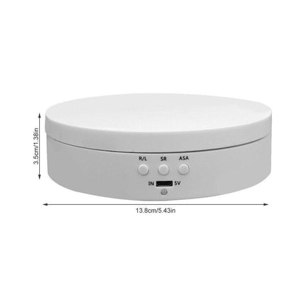 360° Rotating Electric Turntable Display Stand Jewelry Photography Show Holder