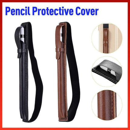 Pencil Holder Case Protective Sleeve Pouch Tablet For Apple Ipad Pen Black Brown Aimall