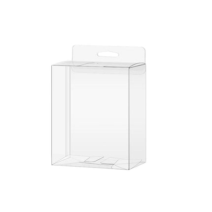 50pcs Transparent Gift Boxes with Hooks Clear Packaging Storage Containers
