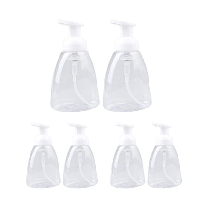 6Pcs 250ml Foaming Bottle Push Pump Portable Hand Sanitizer Foaming Dispenser
