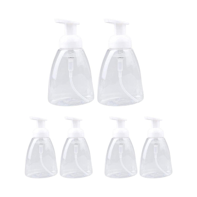 6Pcs 250ml Foaming Bottle Push Pump Portable Hand Sanitizer Foaming Dispenser