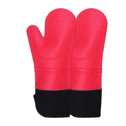 2pcs Insulated Oven Mitts Heat Resistant Gloves for Kitchen Household Use
