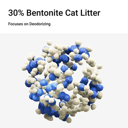 2.4kg Mixed Crushed Bentonite Tofu Cat Litter Cat Litter Deodorant Cat Supplies - Aimall